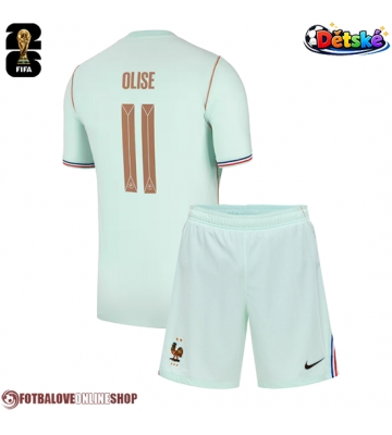 Francie Michael Olise #11 Venkovní dres komplet pro Děti MS 2026 Krátkým Rukávem (+ Krátké kalhoty)